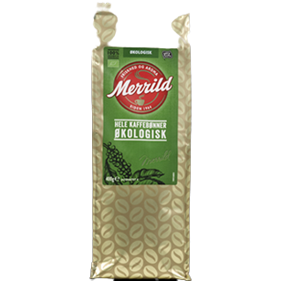 Merrild Økologisk Helbønne kaffe, 400 g