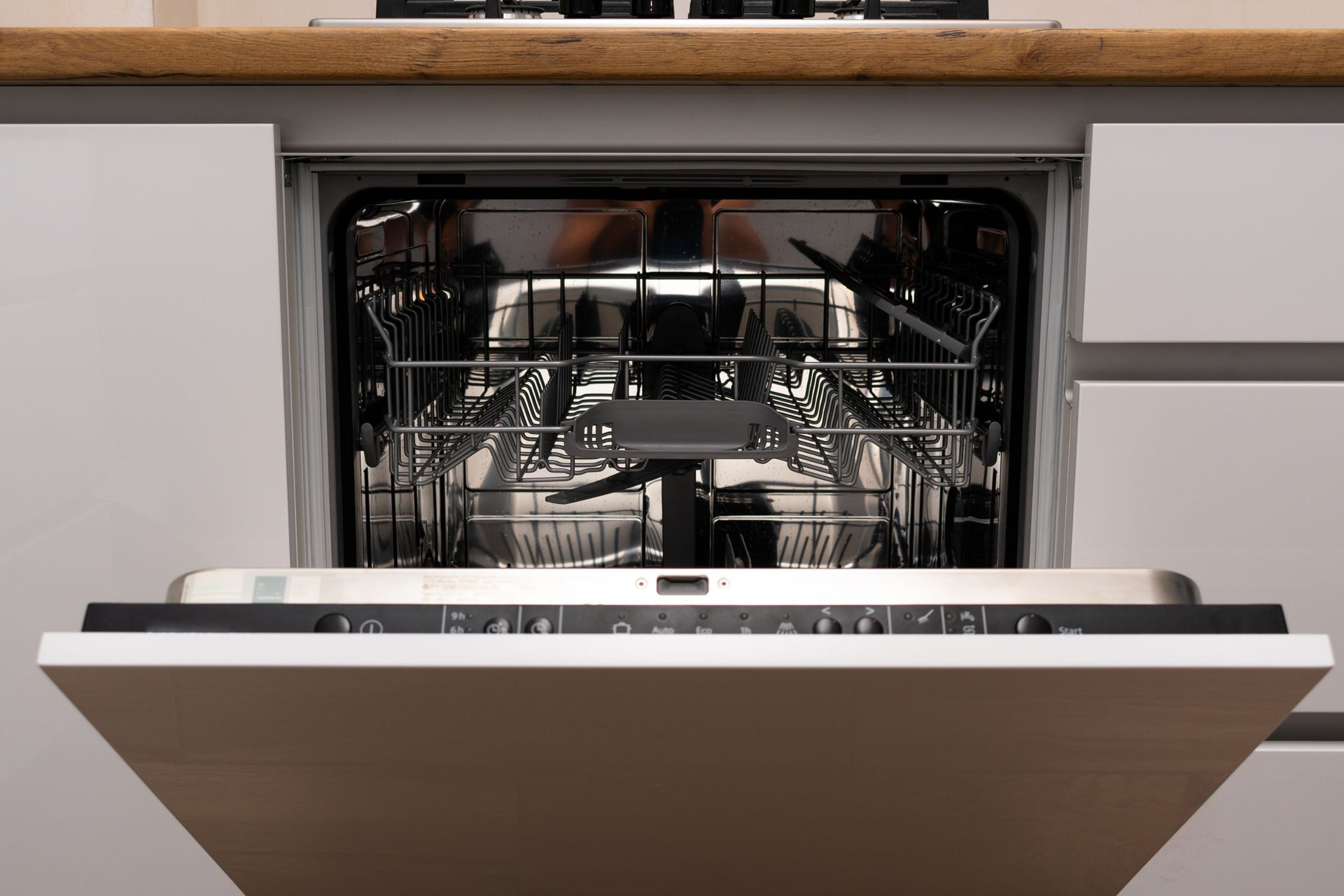 Integrated dishwasher test